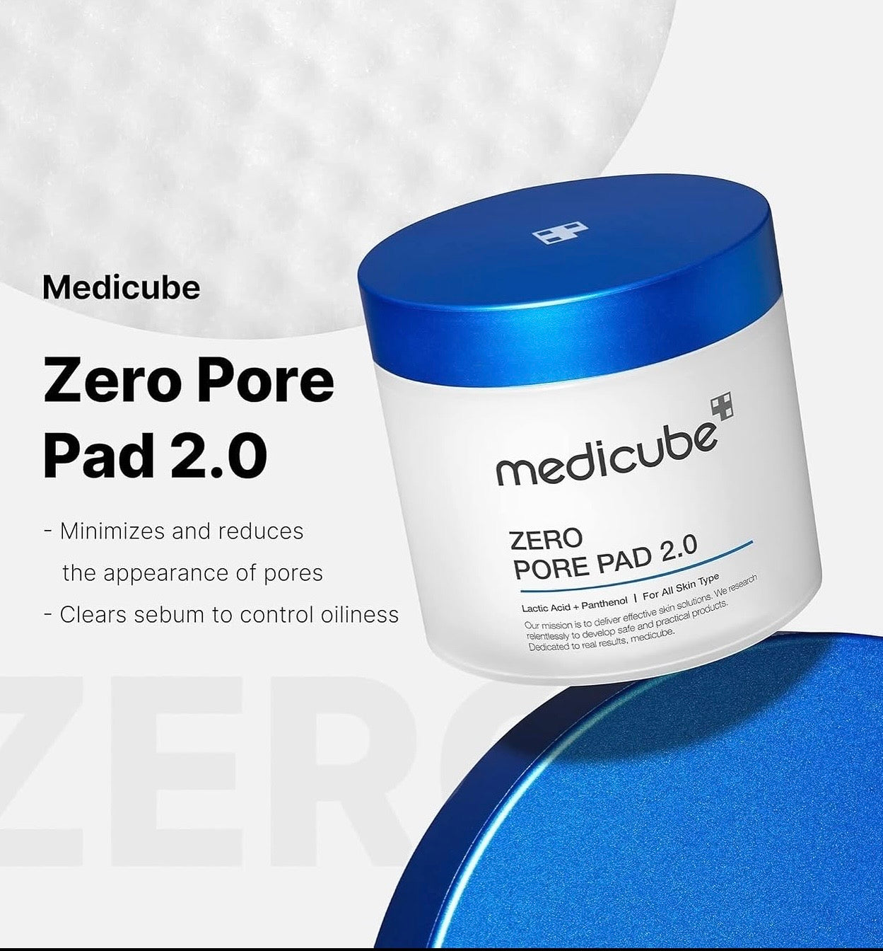 Medicube Zero Pore Pads – Exfoliating Toner Pads for Clear, Smooth, Pore‑Refined Skin 155G 70 pads (UK Stock)