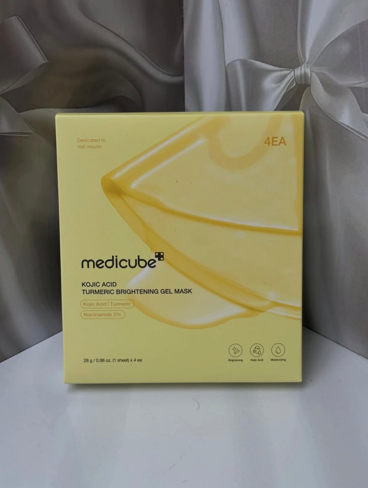 Medicube Kojic Acid Turmeric Brightening Gel Mask 28g (4pcs) – Dark Spot Correcting & Radiance‑Boosting Gel Sheet Mask (UK Stock)