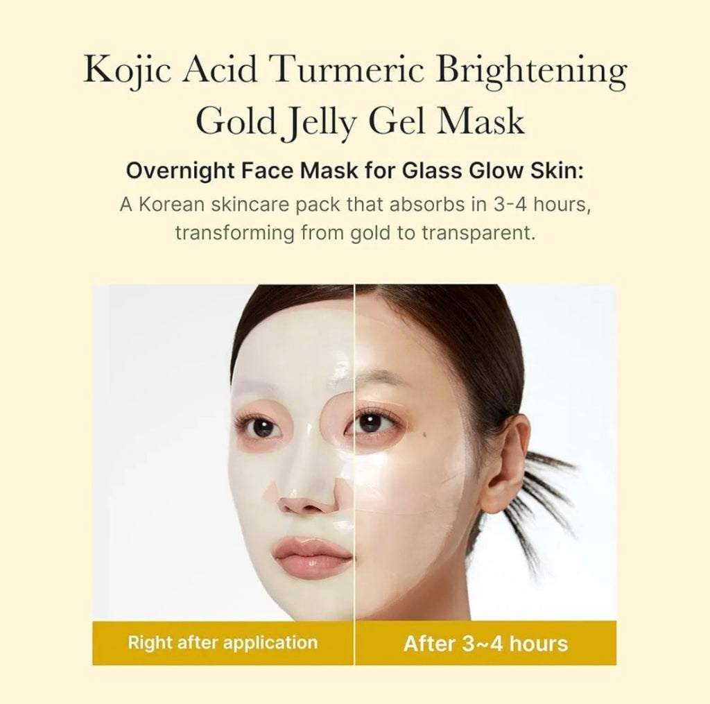 Medicube Kojic Acid Turmeric Brightening Gel Mask 28g (4pcs) – Dark Spot Correcting & Radiance‑Boosting Gel Sheet Mask (UK Stock)